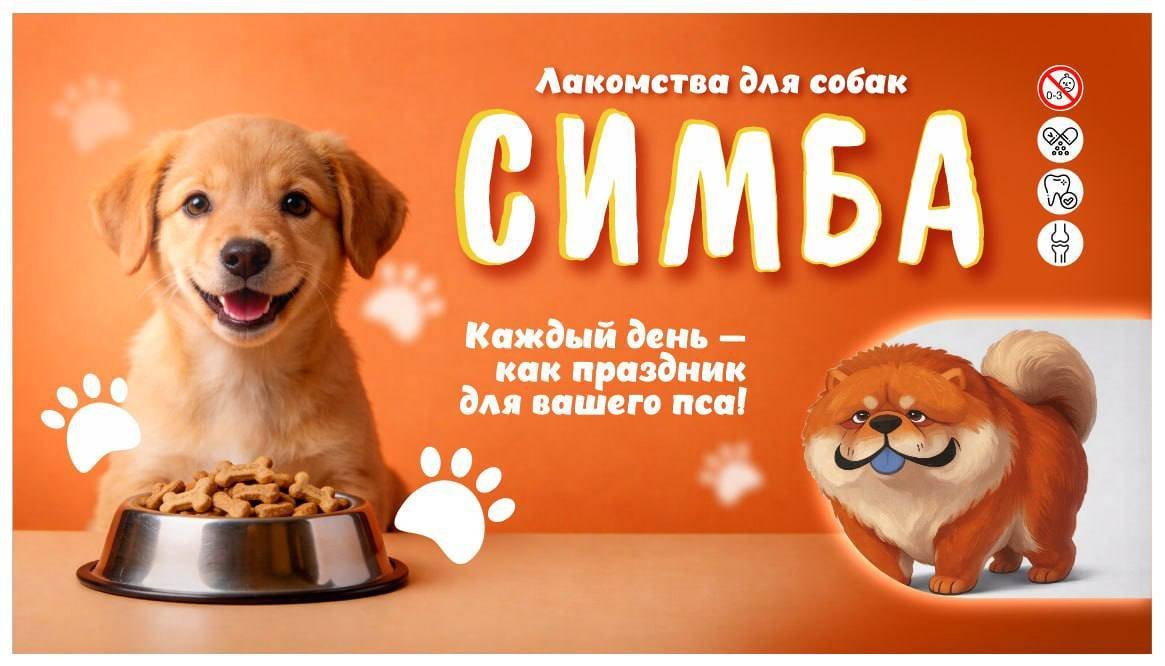 Лакомства для  собак “Симба”